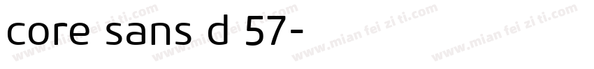 core sans d 57字体转换